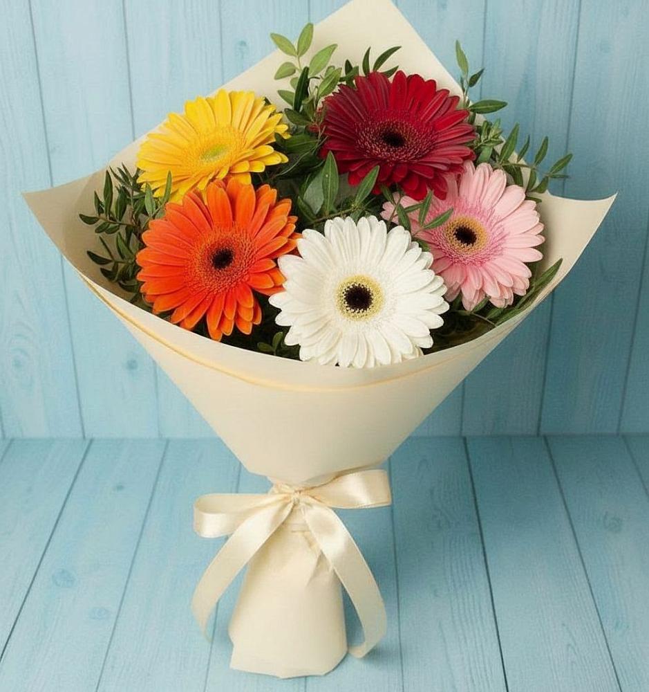 Букет цветов из: Герберы в Кокреке