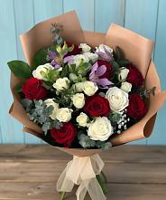Букет цветов из:  Розы и Альстромерии #REPLACE_PRED# Кокреке