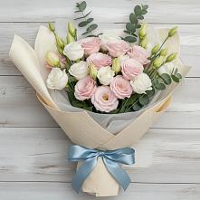 Букет цветов из:  Лизиантусы в Кокреке