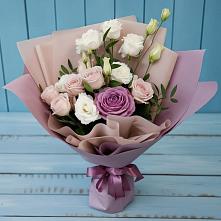 Букет цветов из:  Розы и Лизиантусы #REPLACE_PRED# Кокреке