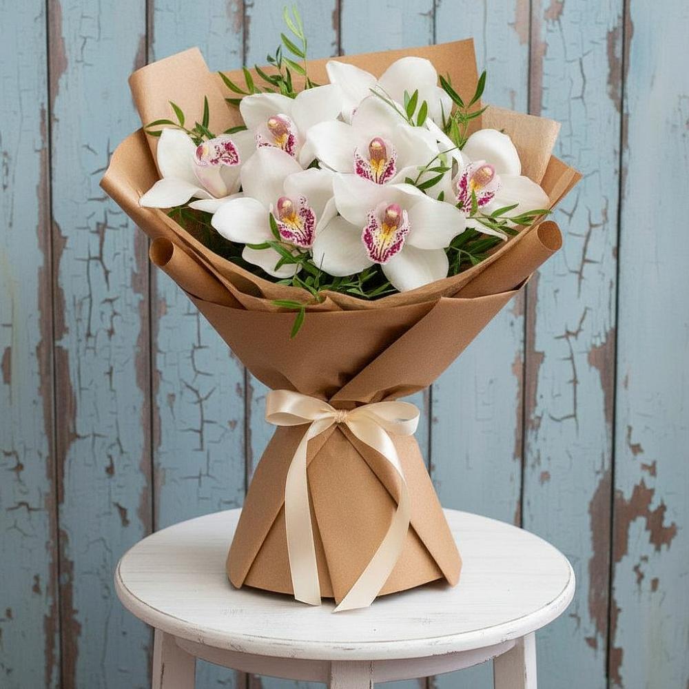 Букет цветов из: Орхидеи и Розы в Кокреке