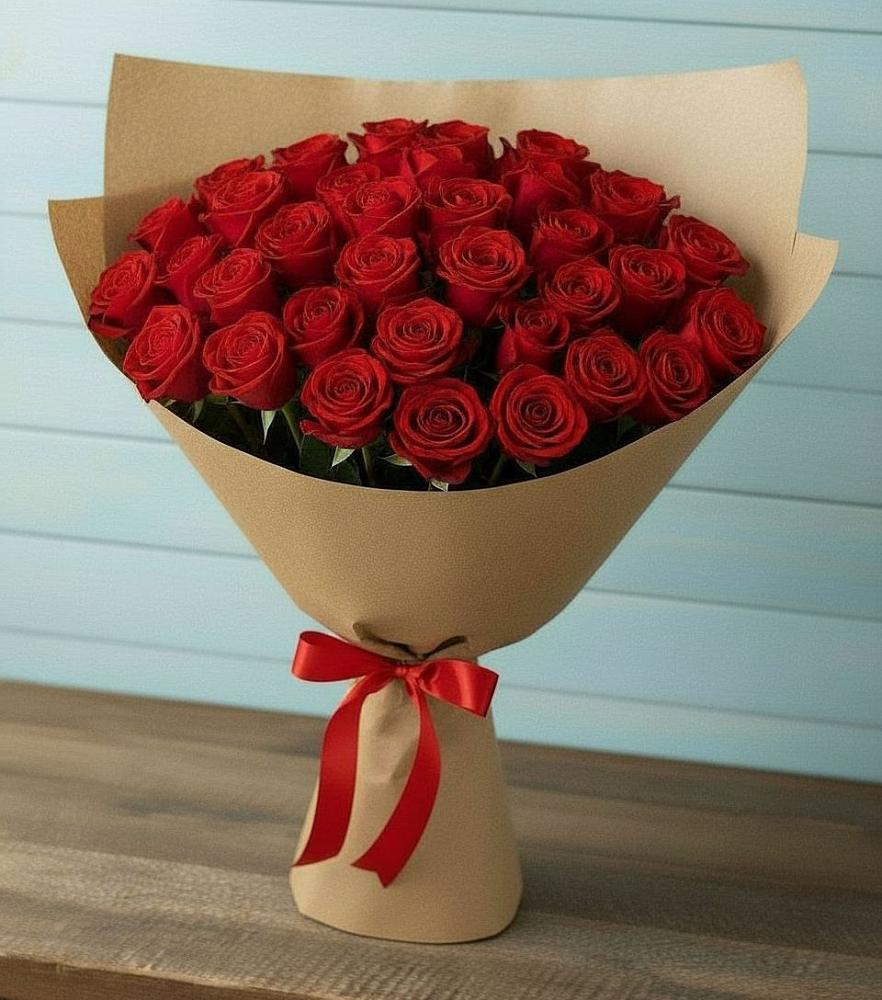 Букет Красные розы Милано в Кокреке