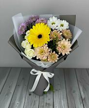 Букет цветов из:  Розы, Герберы и Хризантемы #REPLACE_PRED# Кокреке