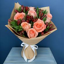 Букет цветов из:  Розы и Альстромерии #REPLACE_PRED# Кокреке