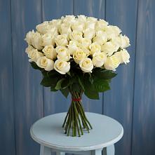 Букет 51 Белая роза Эдлесс Лав в Кокреке