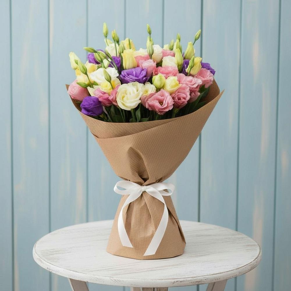 Букет цветов из: Лизиантусы в Кокреке