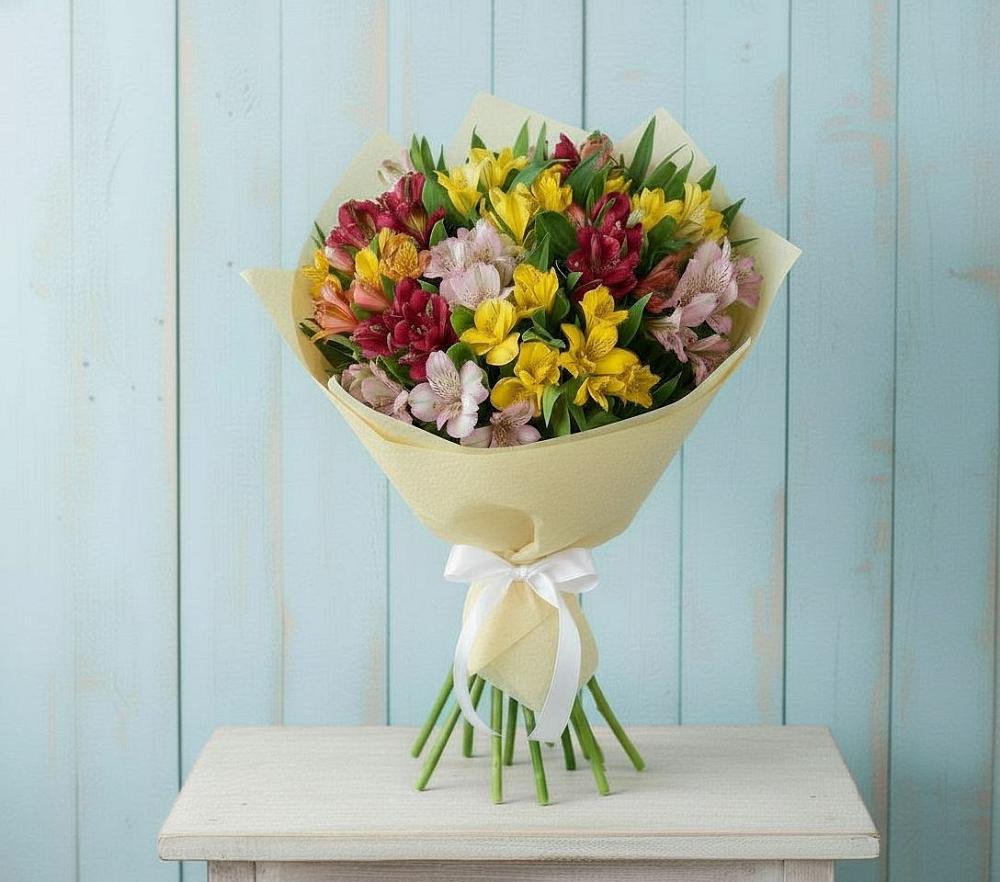 Букет цветов из: Альстромерии в Кокреке