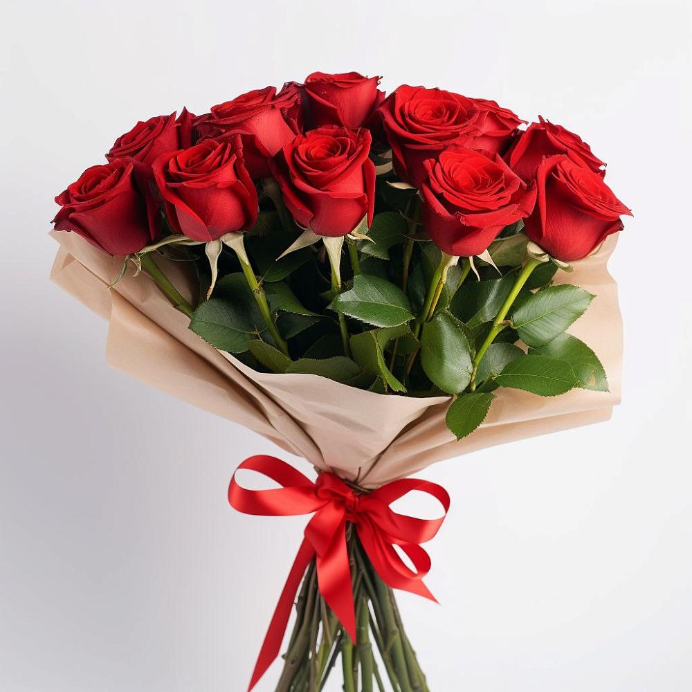 Букет 11 Красных роз Эдлесс Лав в Кокреке