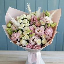 Букет цветов из:  Альстромерии и Розы в Кокреке